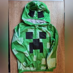 (3/$10) Size 4 Boys Minecraft Creeper Hoodie